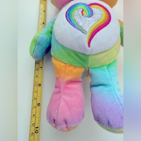 10” Colorful Care Bear Plush Bear Set - Purple, Green, Pink, Yellow - Picture 9 of 13